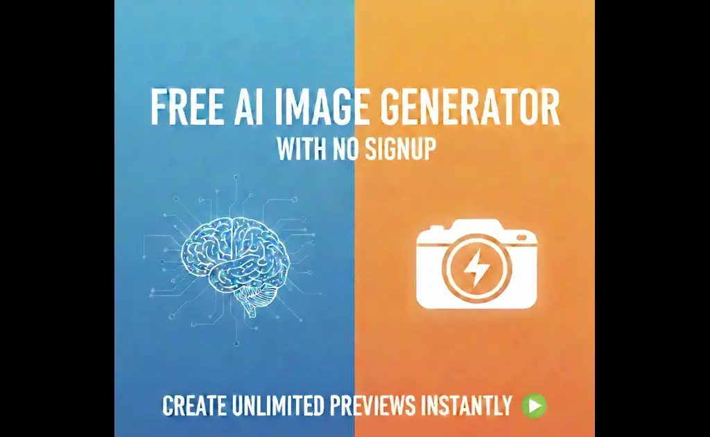 Free AI Image Generator (No Signup, 5 Free Daily Previews & Downloads)